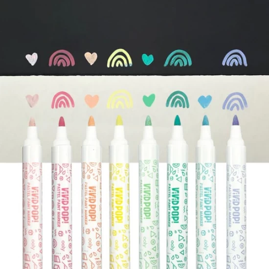 Set 8 Carioci cu vopsea Vivid Pop! pastel Set 8 Carioci cu vopsea Vivid Pop! pastel