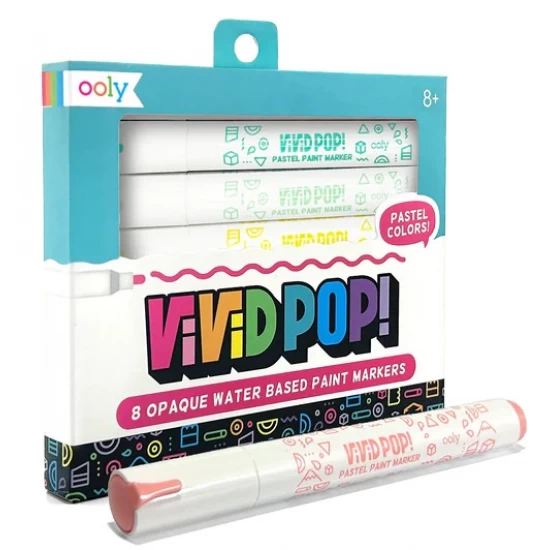 Set 8 Carioci cu vopsea Vivid Pop! pastel Set 8 Carioci cu vopsea Vivid Pop! pastel