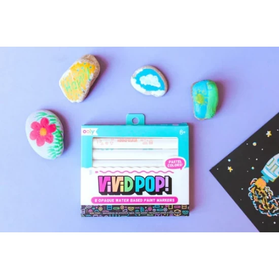 Set 8 Carioci cu vopsea Vivid Pop! pastel Set 8 Carioci cu vopsea Vivid Pop! pastel
