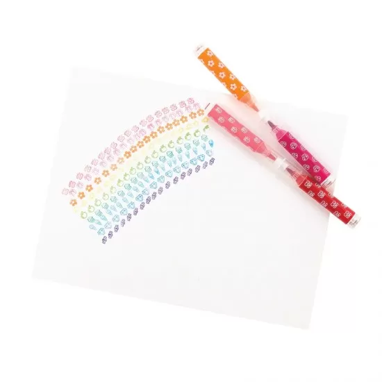 Set 18 carioci lavabile duble cu stampile Stampables Set 18 carioci lavabile duble cu stampile Stampables