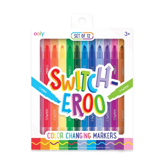 Set 12 carioci magice care schimba culorile - Switch-eroo! Set 12 carioci magice care schimba culorile - Switch-eroo!