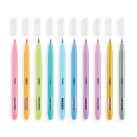 Set 10 carioci metalice cu pensula Color Lustre