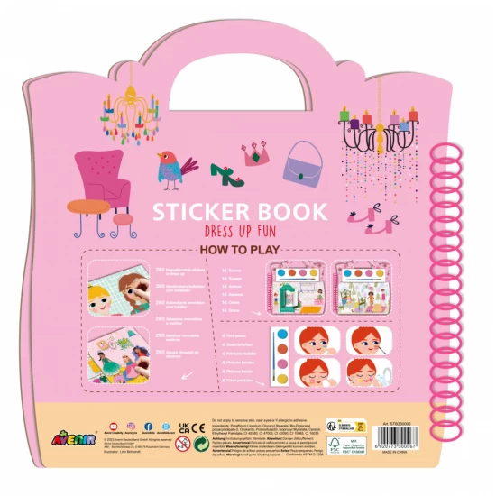 Carte cu activitati si abtibilduri repozitionabile - Moda si Design Carte cu activitati si abtibilduri repozitionabile - Moda si Design