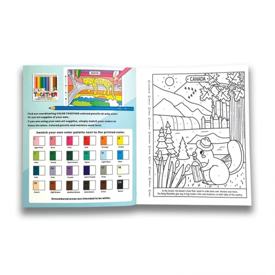 Carte de colorat pe numere - Lumea minunata Carte de colorat pe numere - Lumea minunata