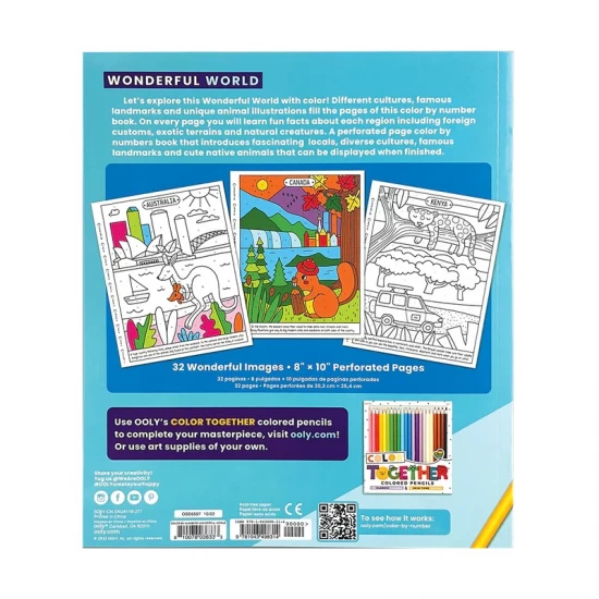 Carte de colorat pe numere - Lumea minunata Carte de colorat pe numere - Lumea minunata