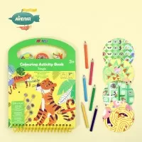 Carte portabila cu activitati de colorat - Jungla