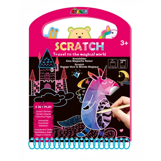 Carte portabila cu activitati de razuit - Calatorie in lumea magica Carte portabila cu activitati de razuit - Calatorie in lumea magica