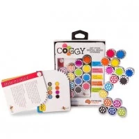 Joc educativ puzzle magnetic Coggy cu 16 piese metalice