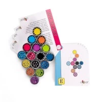 Joc educativ puzzle magnetic Coggy cu 16 piese metalice