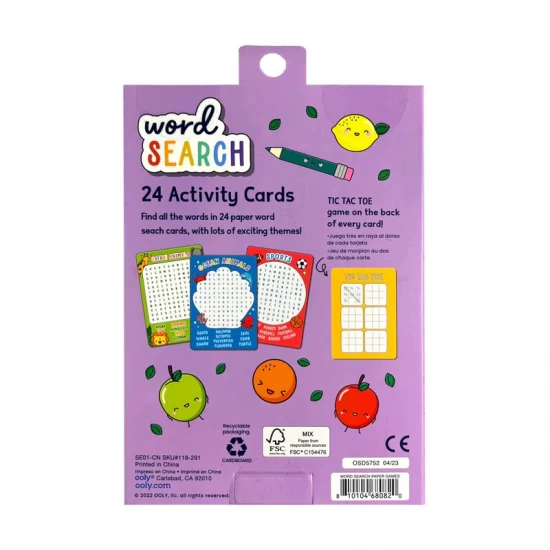 Colectie 24 de carduri cu jocuri si activitati - Cauta cuvinte Colectie 24 de carduri cu jocuri si activitati - Cauta cuvinte
