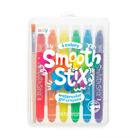 Set 6 culori creioane acuarela cu gel Smooth Stix Set 6 culori creioane acuarela cu gel Smooth Stix