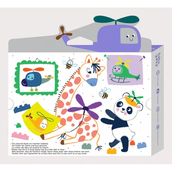 Creioane cerate interconectabile Block Crayons - Elicopter, Haku Yoka Creioane cerate interconectabile Block Crayons - Elicopter, Haku Yoka