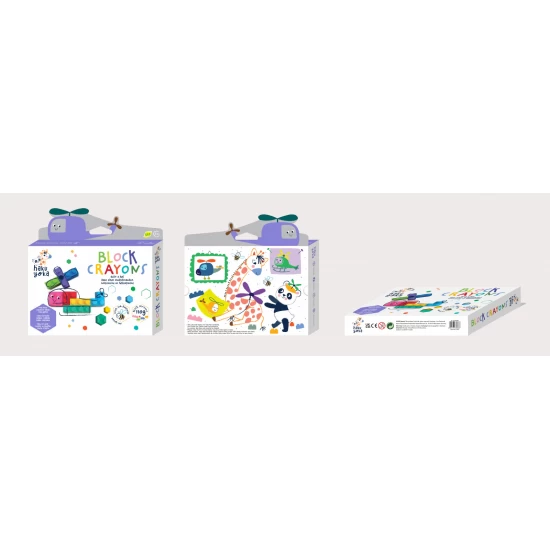 Creioane cerate interconectabile Block Crayons - Elicopter, Haku Yoka Creioane cerate interconectabile Block Crayons - Elicopter, Haku Yoka