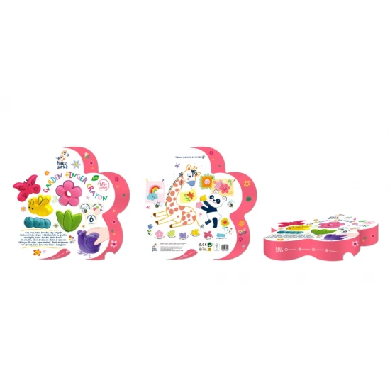 Set 6 creioane cerate pentru degete - Gradina Haku Yoka Set 6 creioane cerate pentru degete - Gradina Haku Yoka