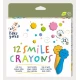 Set creioane cerate Zambete, Haku Yoka, 12 culori Set creioane cerate Zambete, Haku Yoka, 12 culori