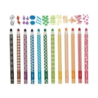 Set 12 creioane colorate Color Appeel cu invelis detasabil