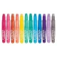 Set 12 creioane colorate cu gel acuarela cu sclipici Rainbow Sparkle Metallic