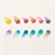 Set 12 creioane colorate cu gel acuarela cu sclipici Rainbow Sparkle Metallic
