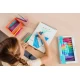 Set 12 creioane colorate cu gel acuarela cu sclipici Rainbow Sparkle Metallic