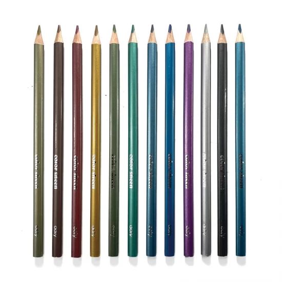 Set 12 creioane colorate Metalice Color Sheen Set 12 creioane colorate Metalice Color Sheen