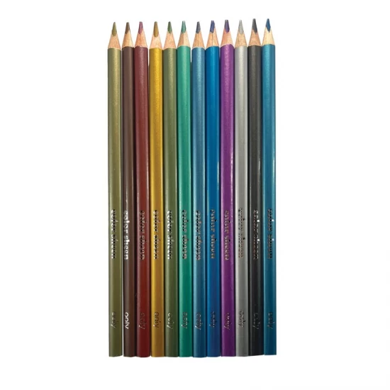 Set 12 creioane colorate Metalice Color Sheen Set 12 creioane colorate Metalice Color Sheen