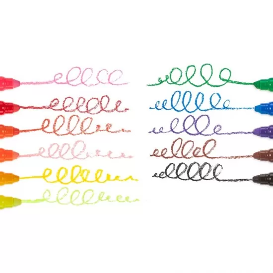 Set 12 culori lavabile creioane cu gel pentru geam si sticla Rainy Dayz Set 12 culori lavabile creioane cu gel pentru geam si sticla Rainy Dayz