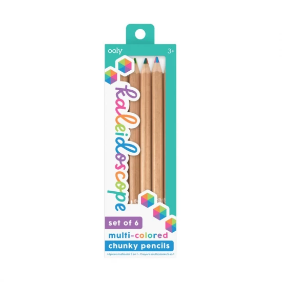 Set 6 creioane multicolore Caleidoscop Set 6 creioane multicolore Caleidoscop