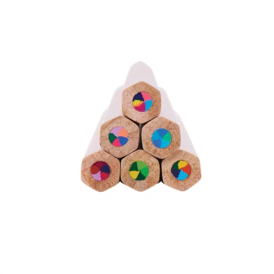 Set 6 creioane multicolore Caleidoscop Set 6 creioane multicolore Caleidoscop