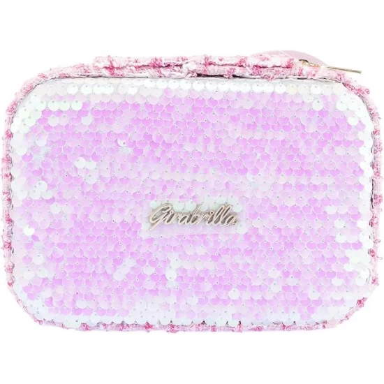 Cutie de bijuterii si accesorii cu paiete reversibile Girabrilla Nice