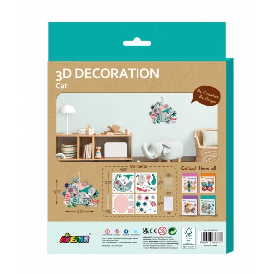 Decoratiune 3D - Pisica Decoratiune 3D - Pisica