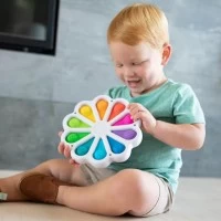Jucarie senzoriala cu bule numerice din silicon Dimpl Digits Fat Brain Toys