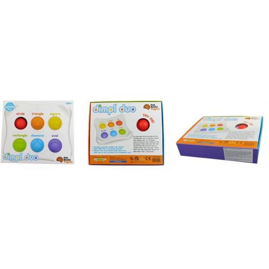 Jucarie senzoriala educativa cu bule din silicon Dimpl Duo Fat Brain Toys