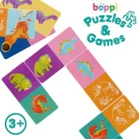 Domino cu Imagini Boppi, 28 piese, Dinozauri
