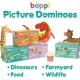 Domino cu Imagini Boppi, 28 piese, Dinozauri Domino cu Imagini Boppi, 28 piese, Dinozauri