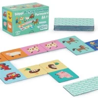 Domino cu Imagini Boppi, 28 piese, Ferma