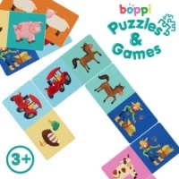 Domino cu Imagini Boppi, 28 piese, Ferma