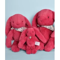 Iepuras Doudou jucarie de plus, 35 cm, fucsia