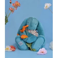 Iepuras Doudou jucarie de plus, 35 cm, turcoaz