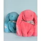 Iepuras Doudou jucarie de plus, 35 cm, turcoaz