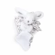 Jucarie de plus bebelusi iepuras doudou 16 cm alb Jucarie de plus bebelusi iepuras doudou 16 cm alb
