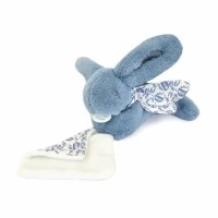 Jucarie de plus bebelusi iepuras doudou 16 cm albastru