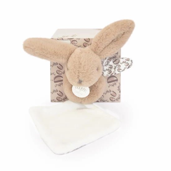 Jucarie de plus bebelusi iepuras doudou 16 cm bej Jucarie de plus bebelusi iepuras doudou 16 cm bej