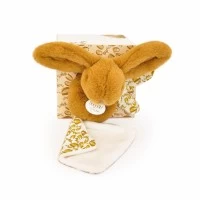 Jucarie de plus bebelusi iepuras doudou 16 cm maro