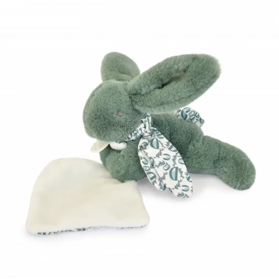 Jucarie de plus bebelusi iepuras doudou 16 cm vernil