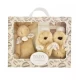 Set Botosei si Jucarie de Plus Iepuras Doudou Bej Set Botosei si Jucarie de Plus Iepuras Doudou Bej