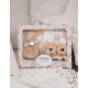 Set Botosei si Jucarie de Plus Iepuras Doudou Bej Set Botosei si Jucarie de Plus Iepuras Doudou Bej