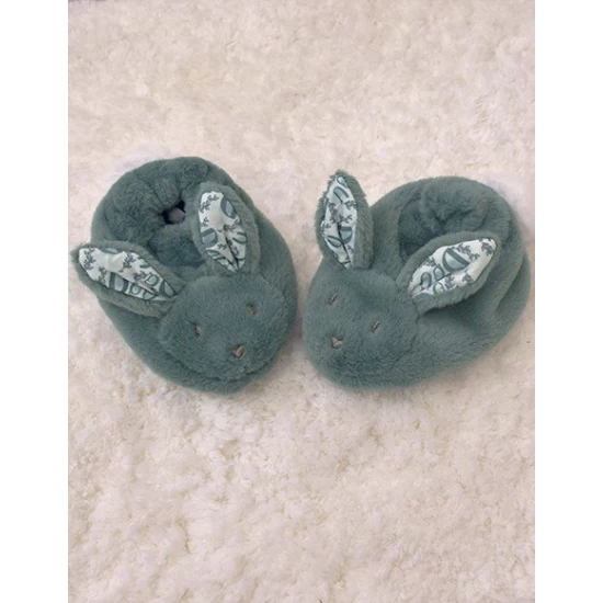 Set Botosei si Jucarie de Plus Iepuras Doudou verde Set Botosei si Jucarie de Plus Iepuras Doudou verde