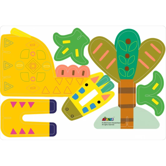 Joc creativ Stick N Play cu scene 3D si stickere repozitionabile - Animale Safari Joc creativ Stick N Play cu scene 3D si stickere repozitionabile - Animale Safari