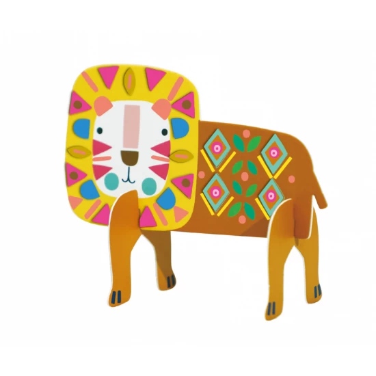 Joc creativ Stick N Play cu scene 3D si stickere repozitionabile - Animale Safari Joc creativ Stick N Play cu scene 3D si stickere repozitionabile - Animale Safari