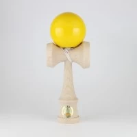 Joc de indemanare din lemn Kendama Ozora 18 cm - Galben